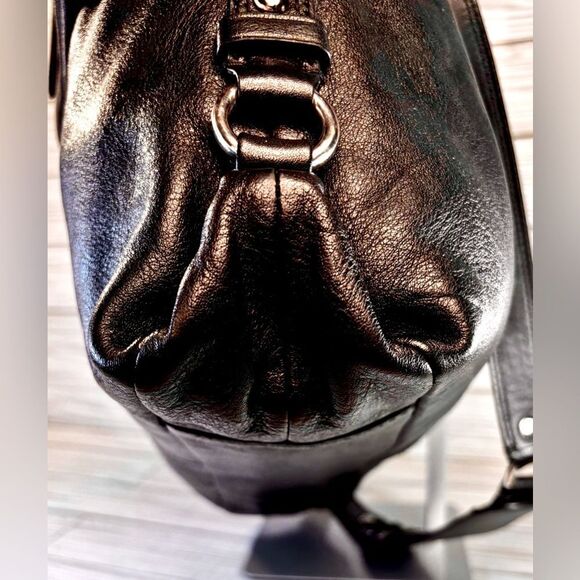 032-Coach:F15513 Ashley Black Pebbled Leather Satchel Carryall & Wallet Set - Picture 4 of 15